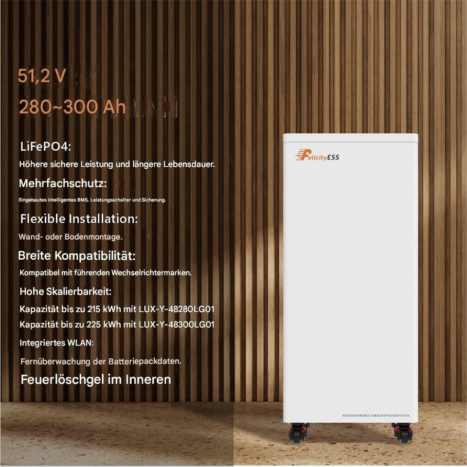 Solaranlage Komplettpaket mit Speicher 15kWh Wechselrichter 10kW Set PV Felicity - Bild 3 von 4