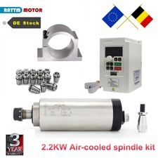2.2kW CNC Luftgekühlt Spindel 24000rpm+VFD+S...