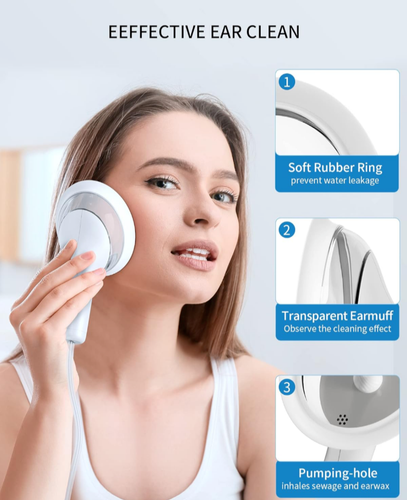 Earwax Remover Electric Ear Washer USB Rechargeable 400ml Irrigation Cleaner. - Picture 3 of 15