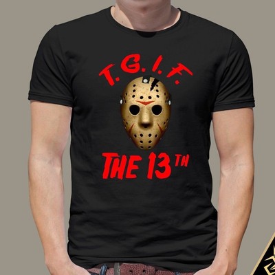 Mens Scary Jason Voorhees Halloween Tshirt /& Mask Custom Horror T Shirt