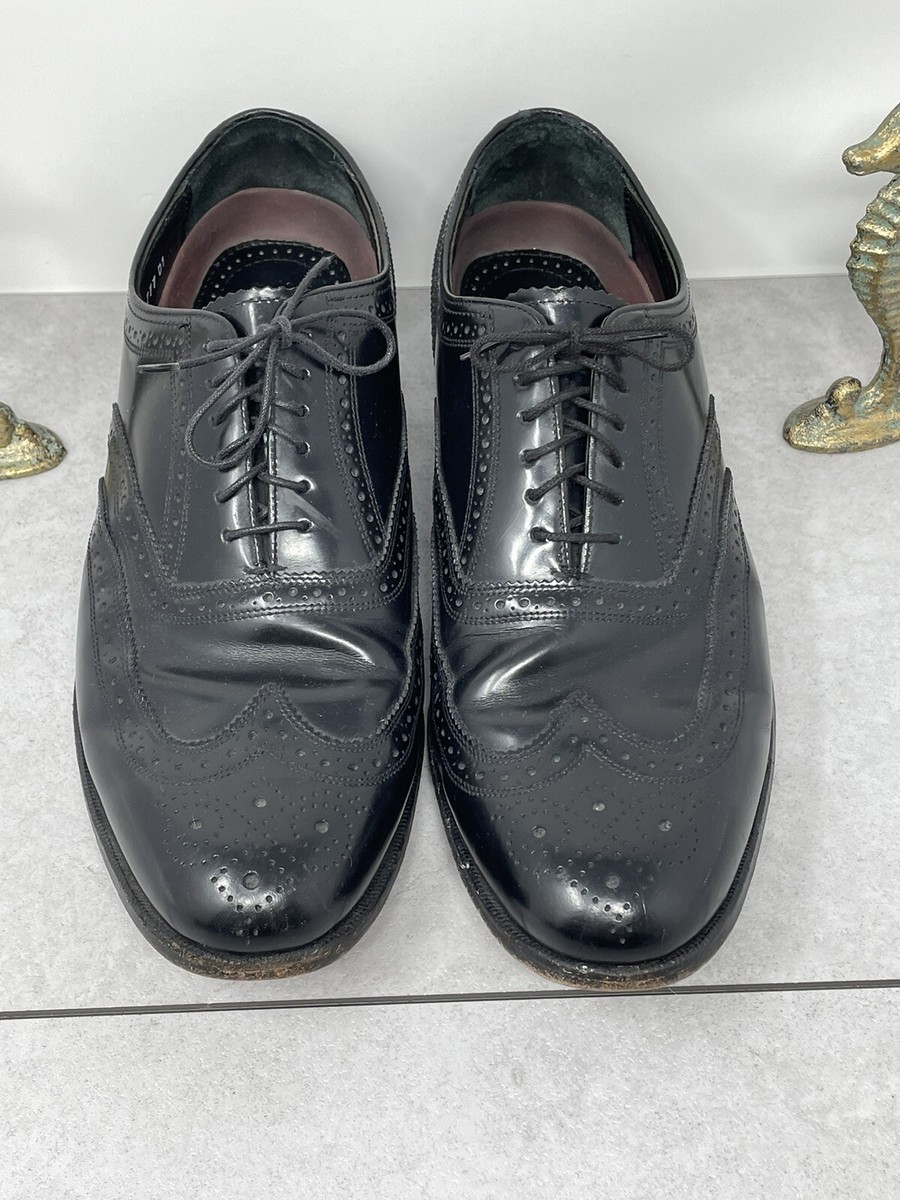 Florsheim Harvard Black Oxford Brogue Wingtip Dress Shoes Size 11D Florsheim Shoes Men main image 3