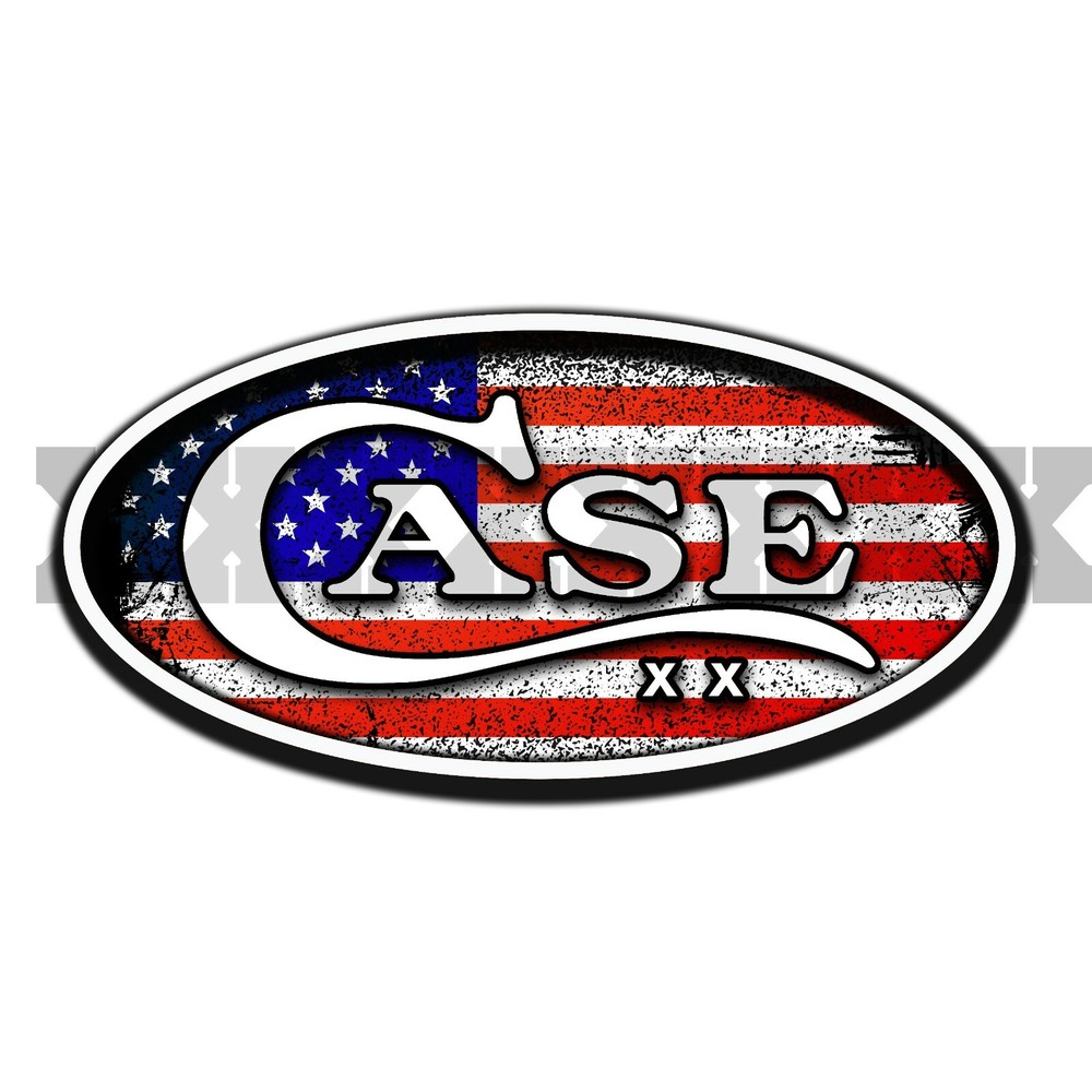 CASE KNIVES XX SCRIPT LOGO VINYL DECAL STICKER FOR GUNS AND KNIVES