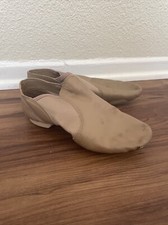 Capezio Tan Dance Jazz Shoes E Series Slip-on 10M