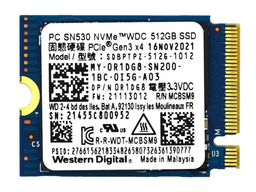 Western Digital PC Sn720 NVMe Opal 512gb Solid State Drive SDAQNTW