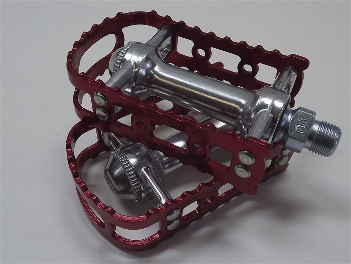 New MKS BM-7 BMX 9/16 Pedals Old School Bmx Red Anodized | eBay New MKS BM-7 BMX 9/16 Pedals Old School Bmx Red Anodized | eBay