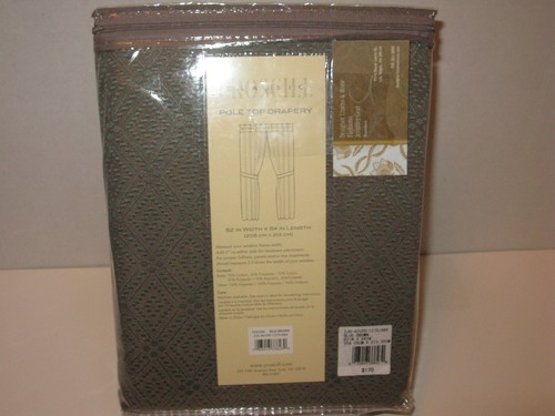 Croscill TUSCON Arizona Teal Pole Top Drapes Drapery - Picture 3 of 3