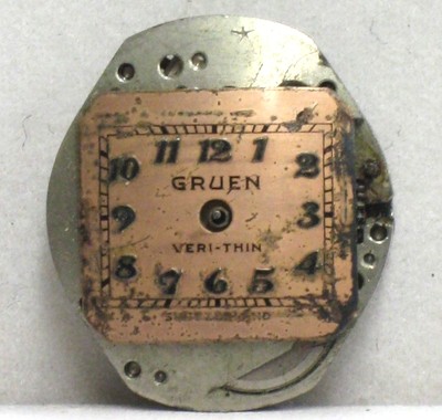 Montre-bracelet Vintage Femme Gruen Veri-Thin - Mouvement Suisse 15 Rubis, à Réparer