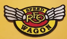 REO Speed Wagon Rock Band Embroidered Patch approx 2.75x4.5"