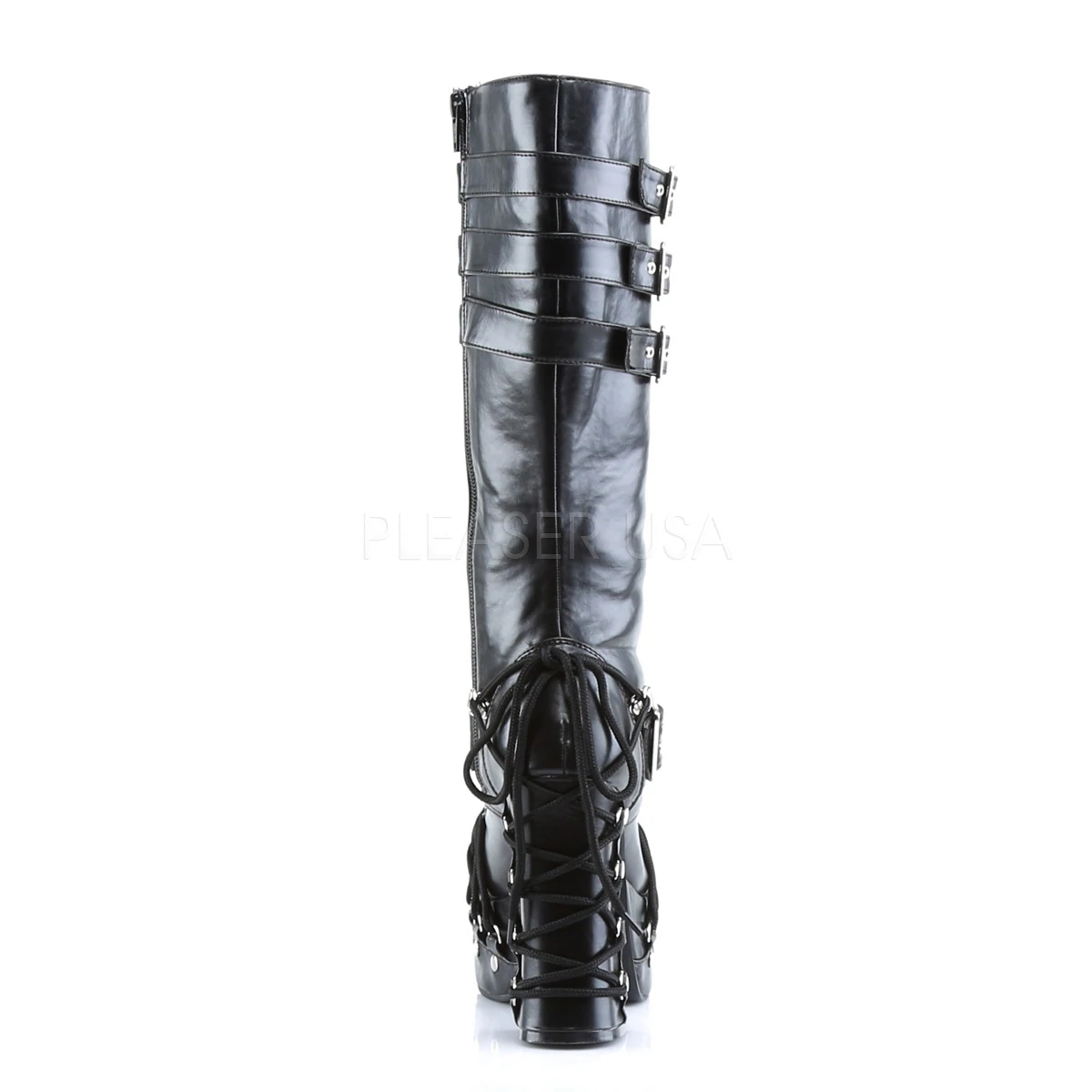 Demonia Charade-206 Gothic Punk Rock Metal Knee High