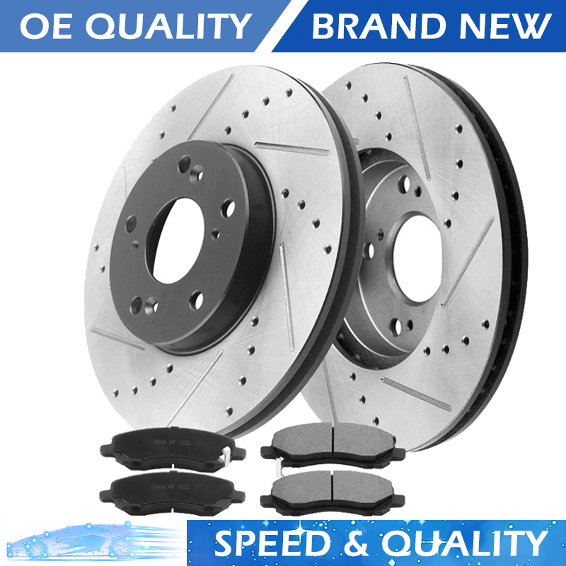 Chrysler 200 Sebring Front Disc Brake Rotors and Ceramic Pads Kit