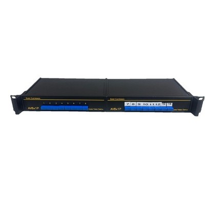 Burst Electronics Audio/Video switch model AV8x1P Double Unit Read