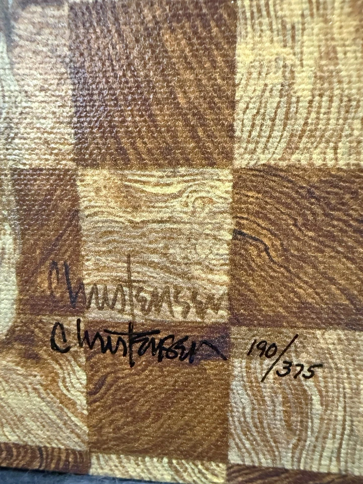 James Christensen OLDE WORLD SANTA Giclee canvas, Christmas, Limited #190/375 - Image 2 of 4