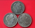 Bulk Lot of 3  Barber Half Dollar 50c High Grade A++++