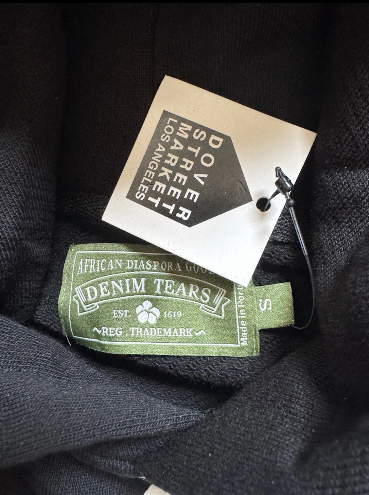 Denim Tears Hoodie Black size medium