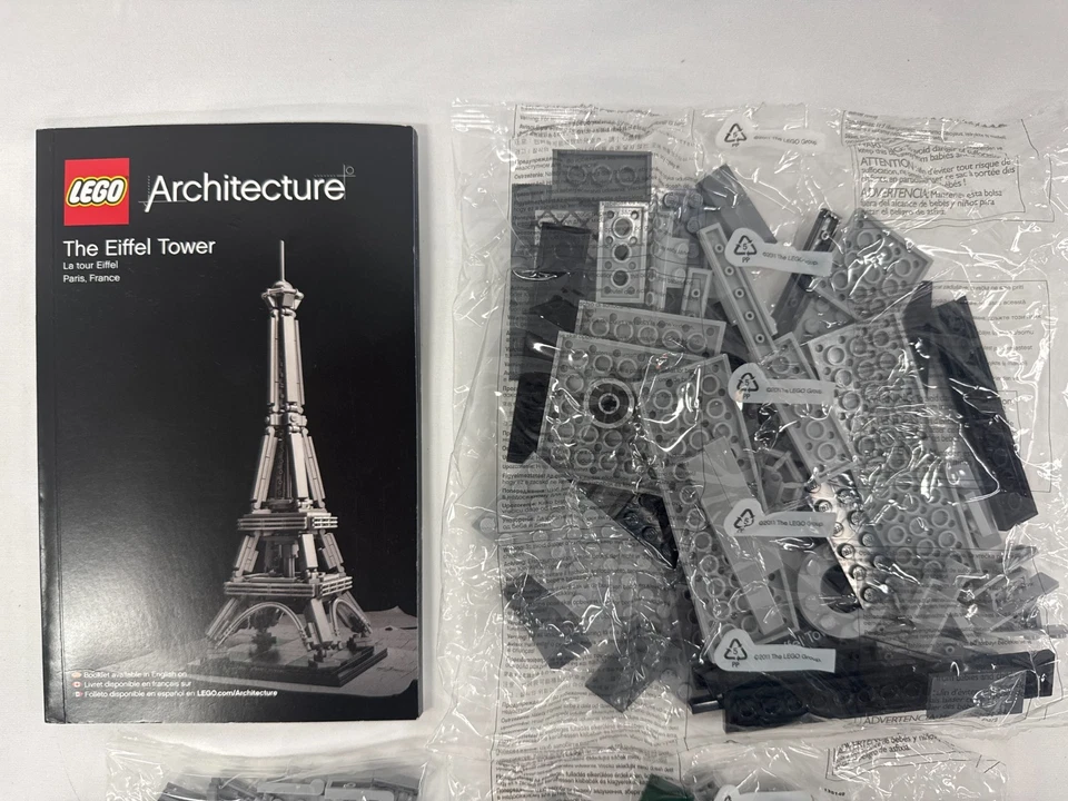 Lego 21019 Architecture The Eiffel Tower New In Sealed Bags With Instructions - Image 3 of 4