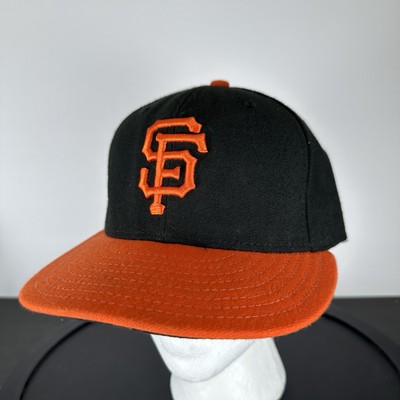 San Francisco Giants Black Orange Fitted Hat Sz 7 New Era Cool