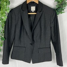 Halogen Button Front Textured Blazer XS