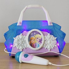 Disney Frozen Cool Tunes Sing Along Boombox Boom Box Microphone MP3 Light Up