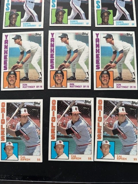 Lote de 30 estrellas de béisbol Topps 1984 - casi nuevo/como nuevo incl. Ripken Strawberry Mattingly Foto 2 de 4