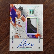 2025 Panini Impeccable WNBA Satou Sabally Elegance Jersey AUTO HOLO SILVER /25