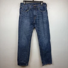 Levis 559 Jeans Mens 32x34 Blue Denim Straight Leg Waterless 100% Cotton