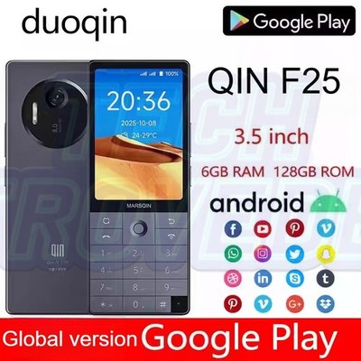 NEW Qin F25 smartphone 6GB+128GB MTK G81 60Hz 3.5'' display 2700mAh Dual SIM