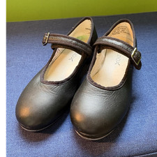 Capezio Women's Black Leather Mary Jane Tap dance shoes 13M