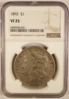 1 Of Only 14 NGC VF 25,  1892  Morgan  Silver  Dollar  PCGS  Very  Low  Mintage