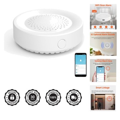 WiFi Siren Alarm: Wireless Burglar Alarm for Home Security and Smart Home Aut...