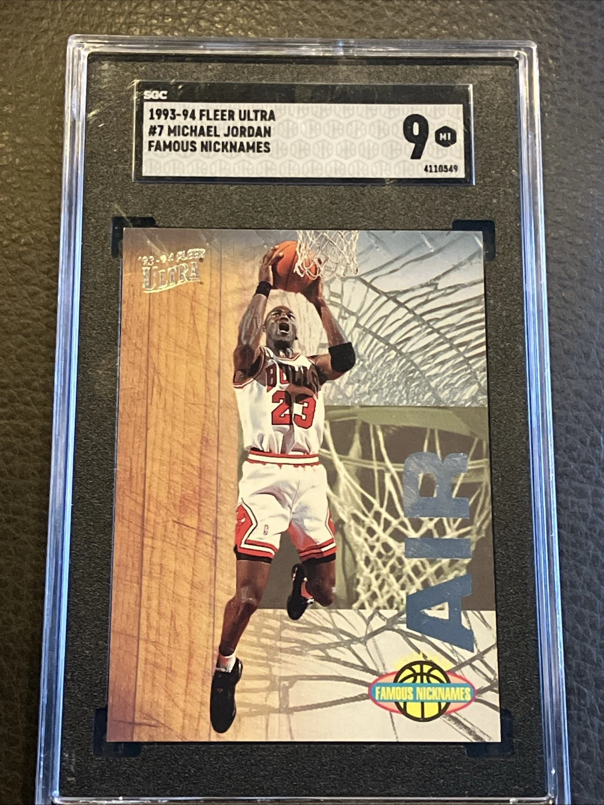Deal for 1993-94 Fleer Ultra - Famous Nicknames Michael Jordan #7 SGC 9