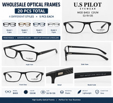 20pcs Wholesale Optical Eyeglass Frames Lot 4 Assorted Styles  20 Free Eyeglass