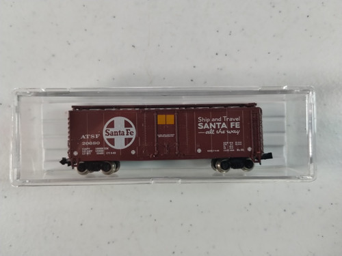 Carro de carga Atlas ATSF #20680 Santa Fe 40' puerta única sin inserto de papel | Condition: Used