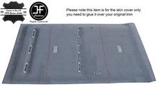 RED STITCH REAR LINER HEADLINING GREY LUXE SUEDE COVER FITS VW T4 TRANSPORTER