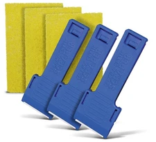 3 x Scraper & 3 x Pad Kit Cooktop and Stove Top Cleaner for Glass Ceramic Surf