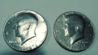 1776-1976 Kennedy Half Dollars--Two Coins D and No Mint Mark