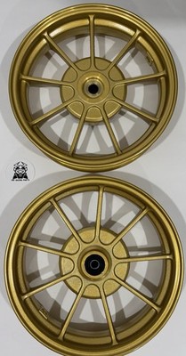 HONDA DIO ELITE ALUMINUM DISK WHEELS RIM SCOOTER GOLD DRUM / DRUM