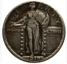 Exceptionally rare--1919-S Standing Liberty Quarter Avidly Pursued Choice