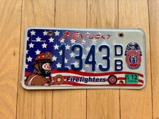 2015 Kentucky Firefighters License Plate