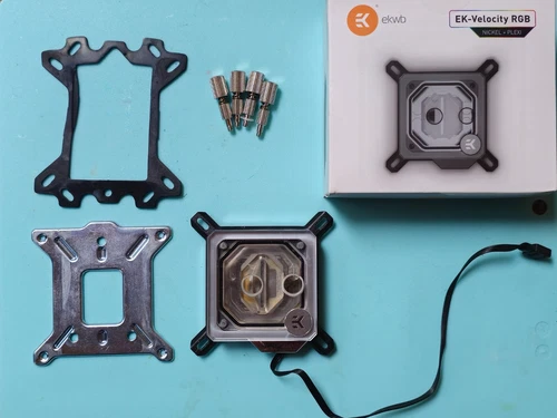 EKWB Velocity D-RGB Intel Nickel/Plexi Waterblock LGA-1150/1151/1155/2011/2066