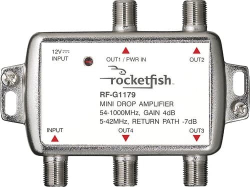 Выходной коаксиальный усилитель Rocketfish- 4 - серебристый 6390₽