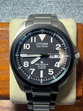 Citizen ProMaster Titanium Solar Radio Controlled Watch wrist 18cm Japan