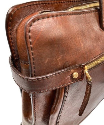 THE BRIDGE Leather Briefcase Brown - Imagen 7 de 10