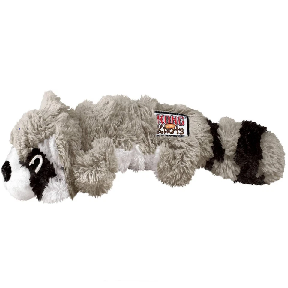KONG Scrunch Knots Raccoon Hundespielzeug Mittel/Groß Innenknoten & Füllung - Bild 1 von 1