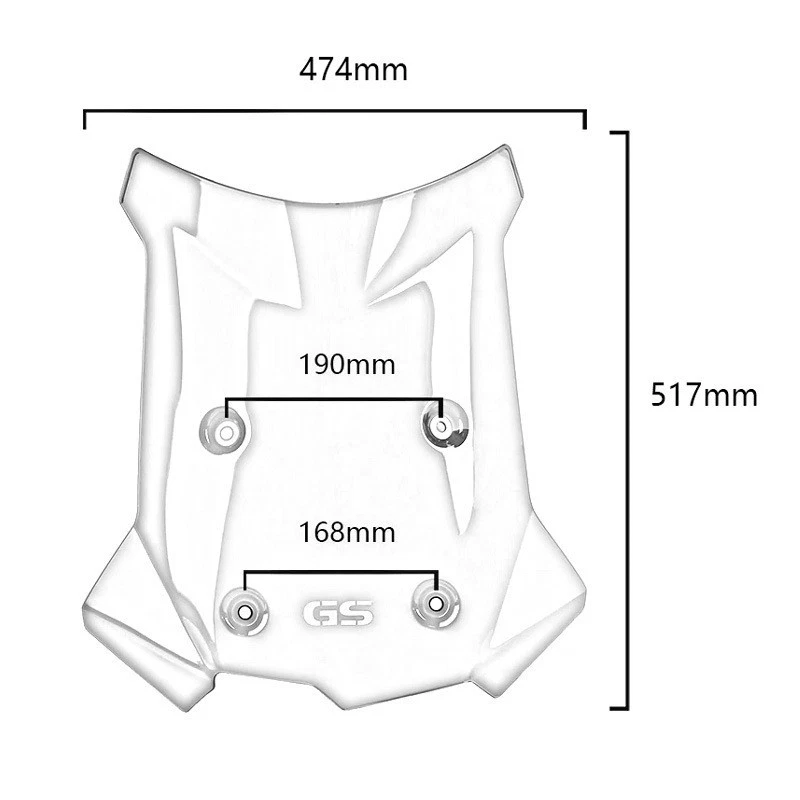 Motorcycle Windshield WindScreen Screen For BMW  F800GS 2024-2025 - Image 4 of 4