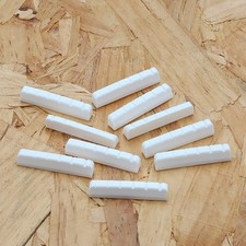 Slotted 10Pcs 43mm Guitar Bone Nut for 6 String Stratocaster Strat ST Replace