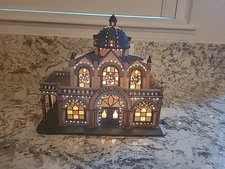 Heartland Valley Village Opera House Christmas Building Fiber Optics Christmas 