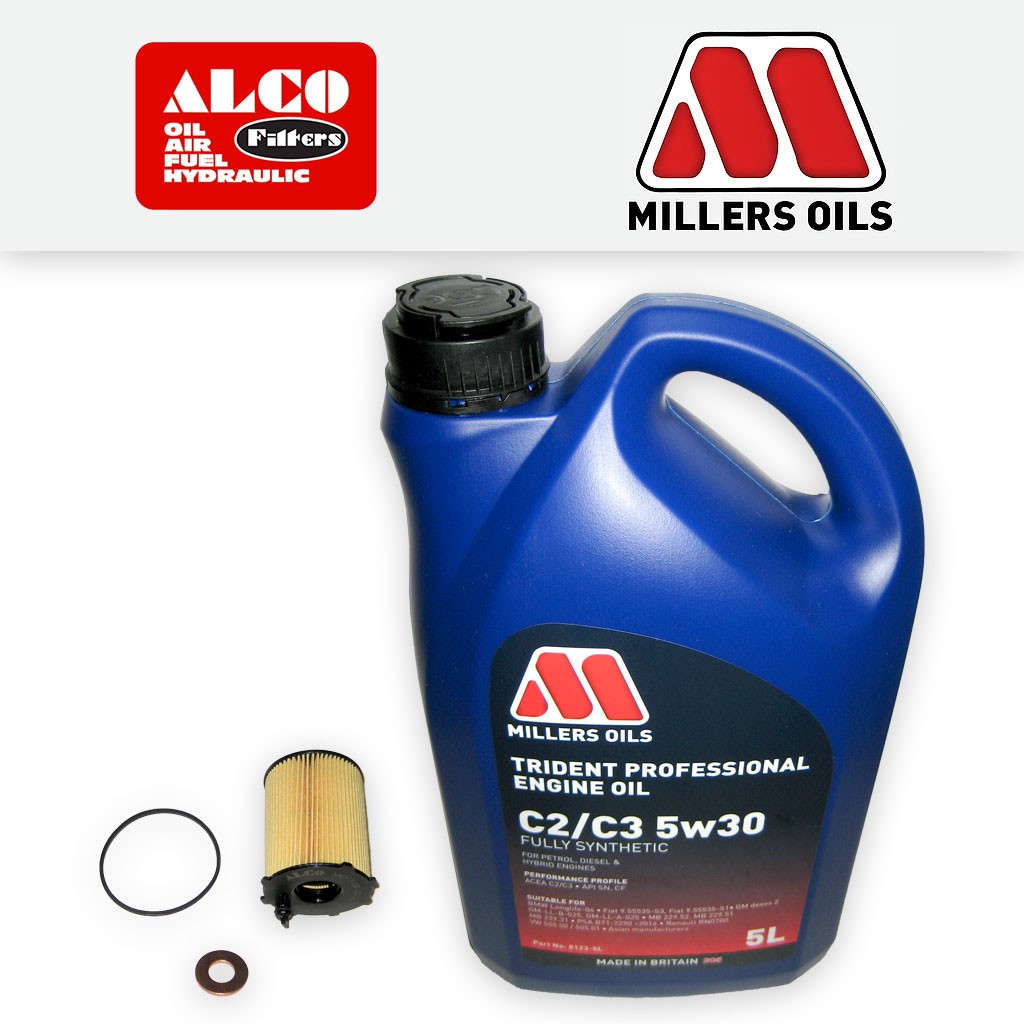 SERVICE KIT for CITROEN C3 1.6 HDI DV6A DV6C DV6D DV6E OIL FILTER +5w30 OIL