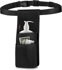 Professional Massage Bottle Bag for 1 Bottle, Lotion Oil Waist Holder Organizer,