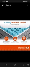 Dormeo Premium Queen Mattress Topper 3 Inch Cooling Mattress Topper w/Octaspring