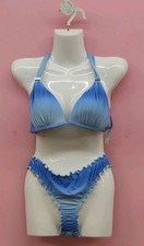 Victoria Secret Harlow Push Up Bikini Top Cheeky Bottom Set M Blue Ombre